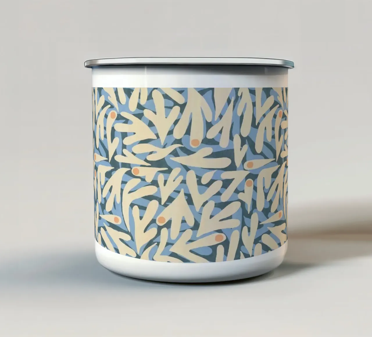 Cyano Pattern No 06 taza de esmalte de treechild