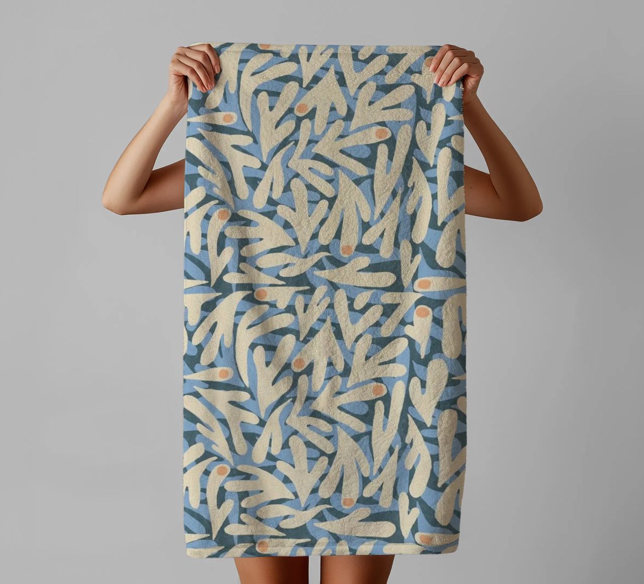 Cyano Pattern No 06 asciugamano da bagno da treechild