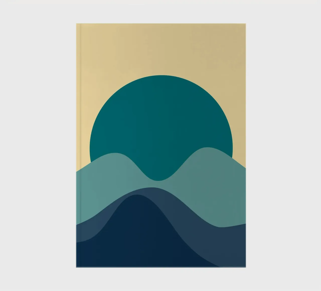 geometric shapes of twilight notebook by pastel color shape