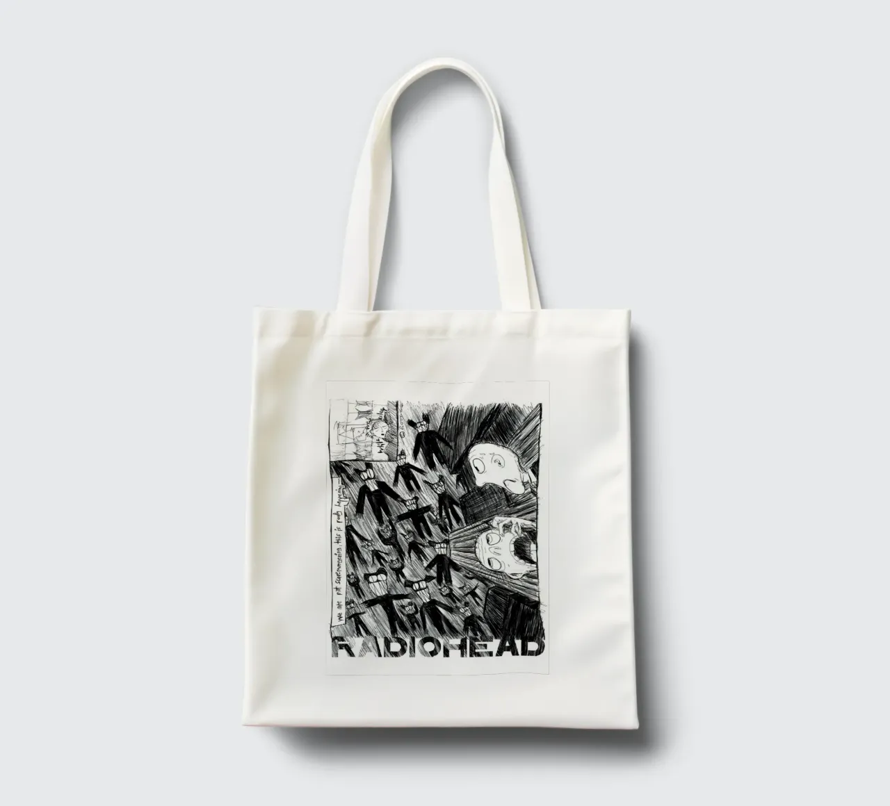 Radiohead - Scribble borsa in juta da williamsshop