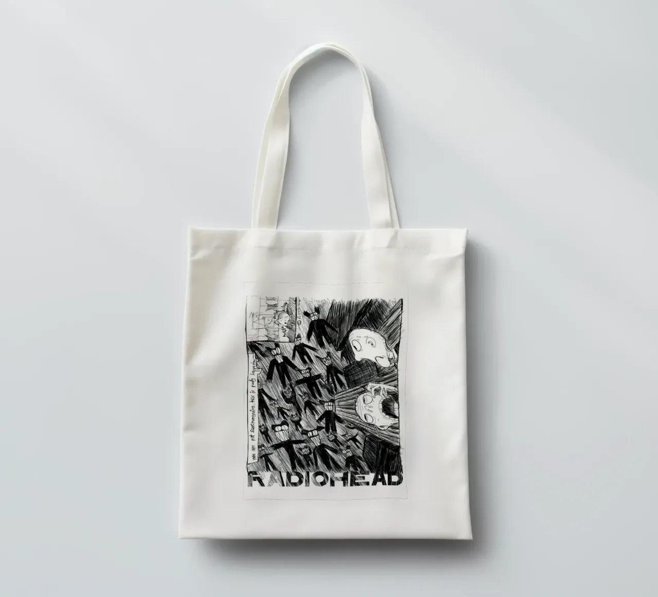 Radiohead - Scribble borsa in juta da williamsshop