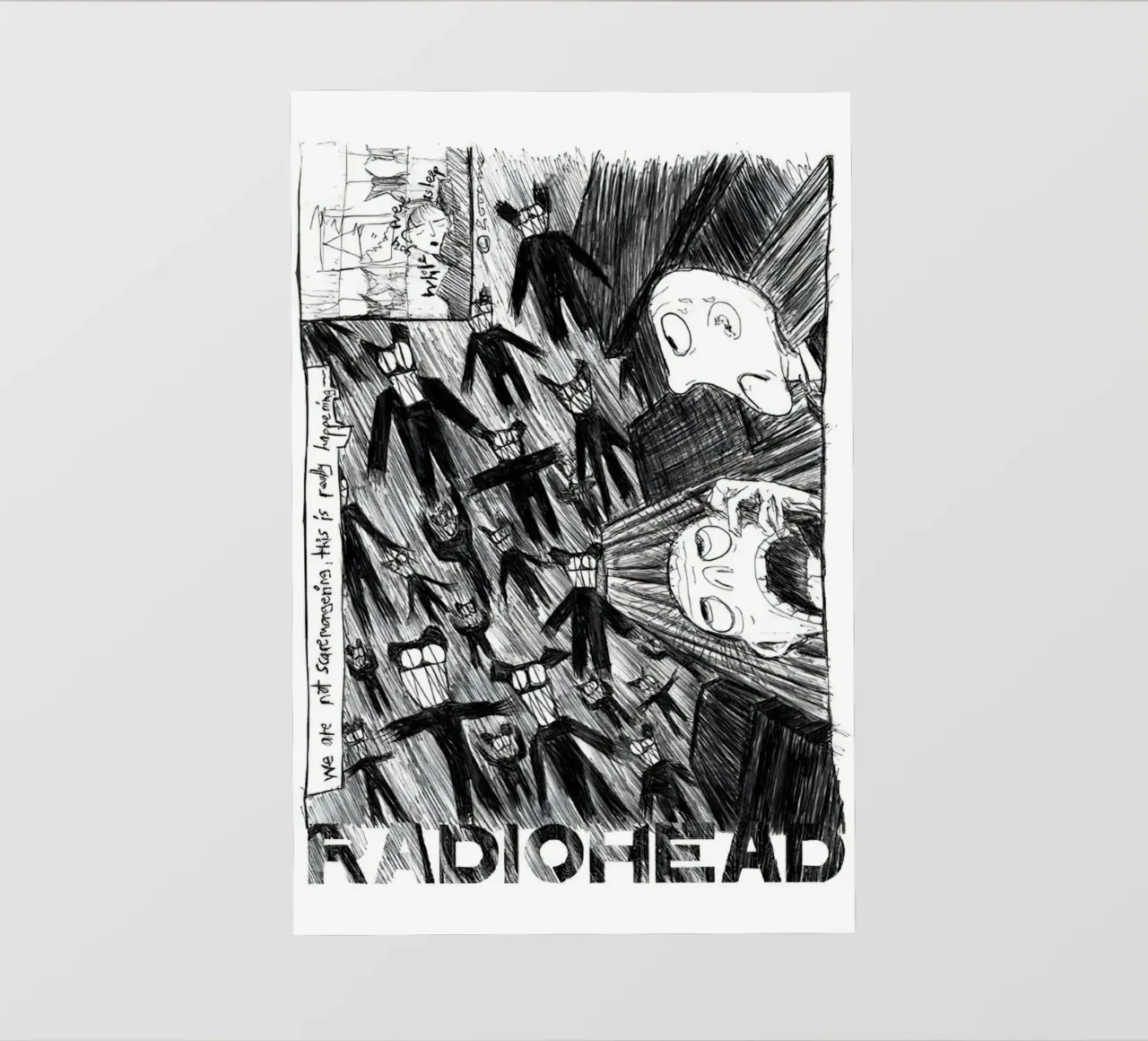 Radiohead - Scribble telo in pvc da williamsshop