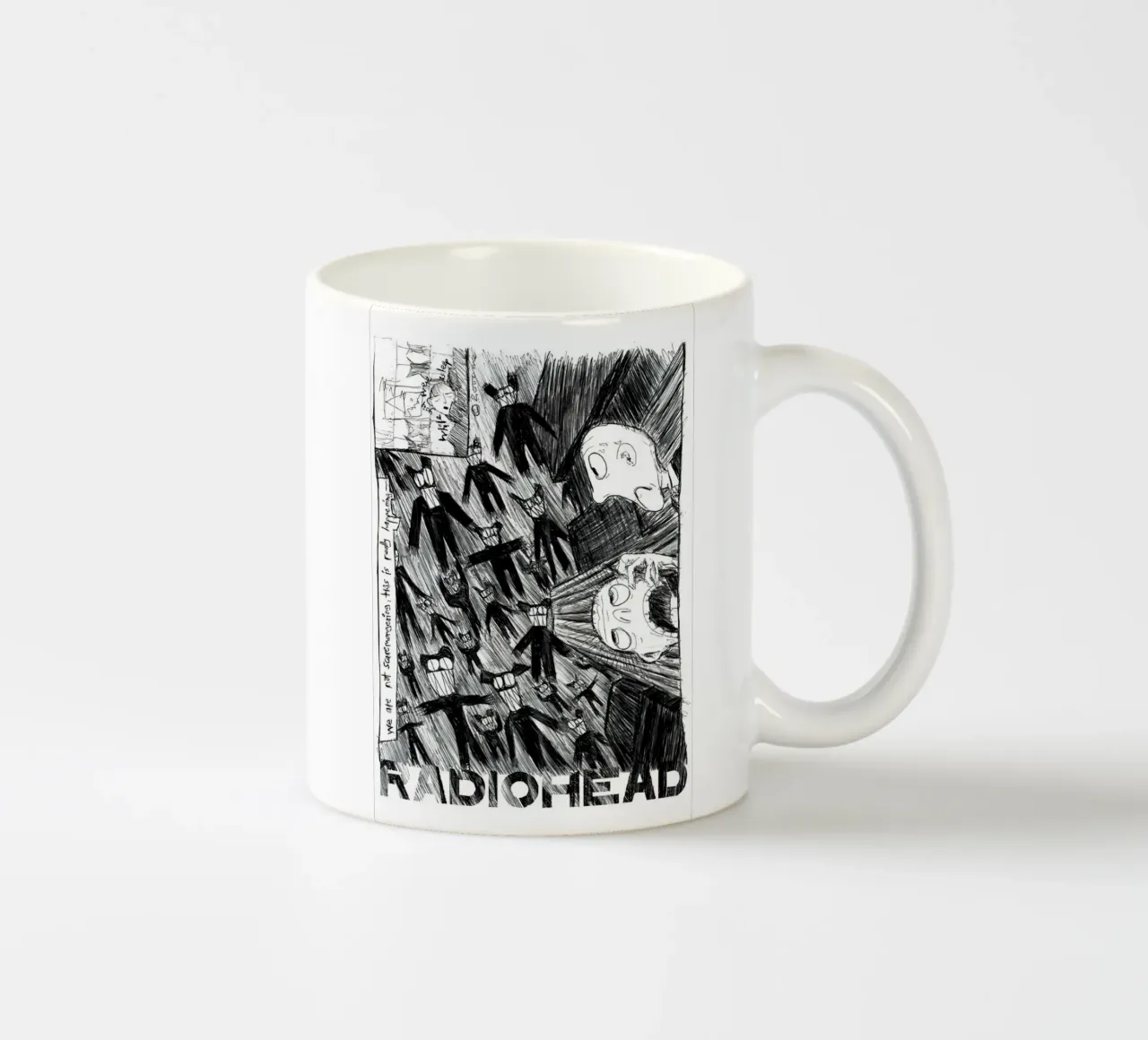 Radiohead - Scribble tazza in ceramica da williamsshop
