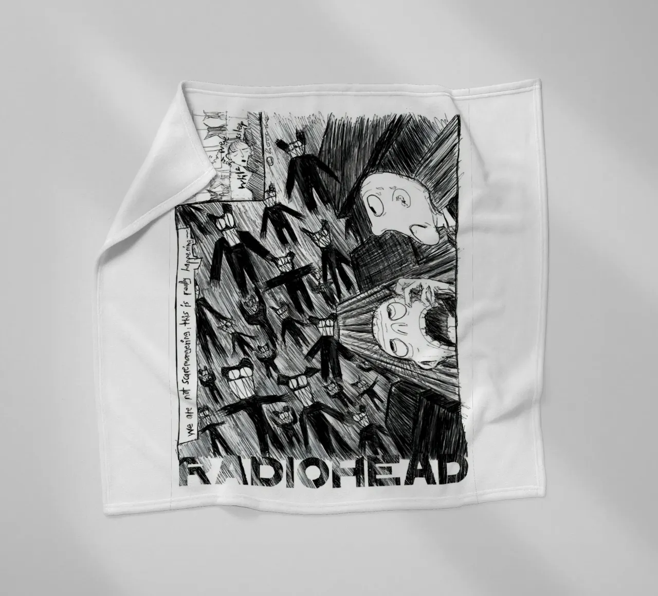 Radiohead - Scribble coperta in pile da williamsshop