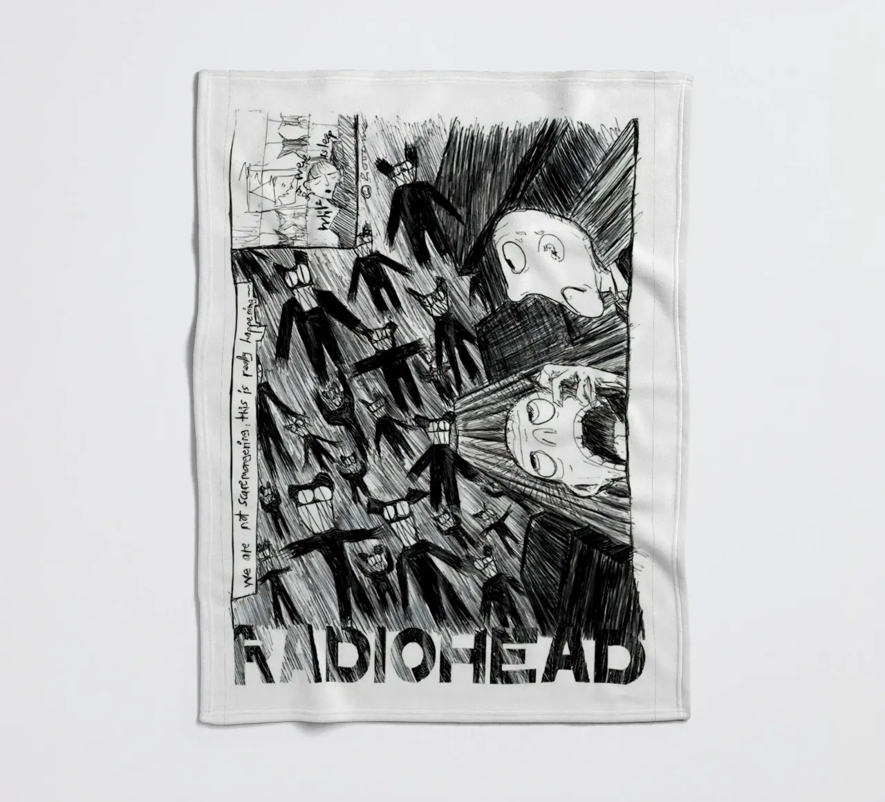 Radiohead - Scribble coperta in pile da williamsshop