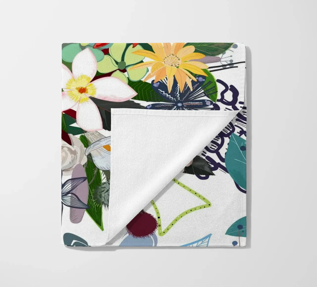 Bouquet di fiori misti colorati telo mare da gulsengunel