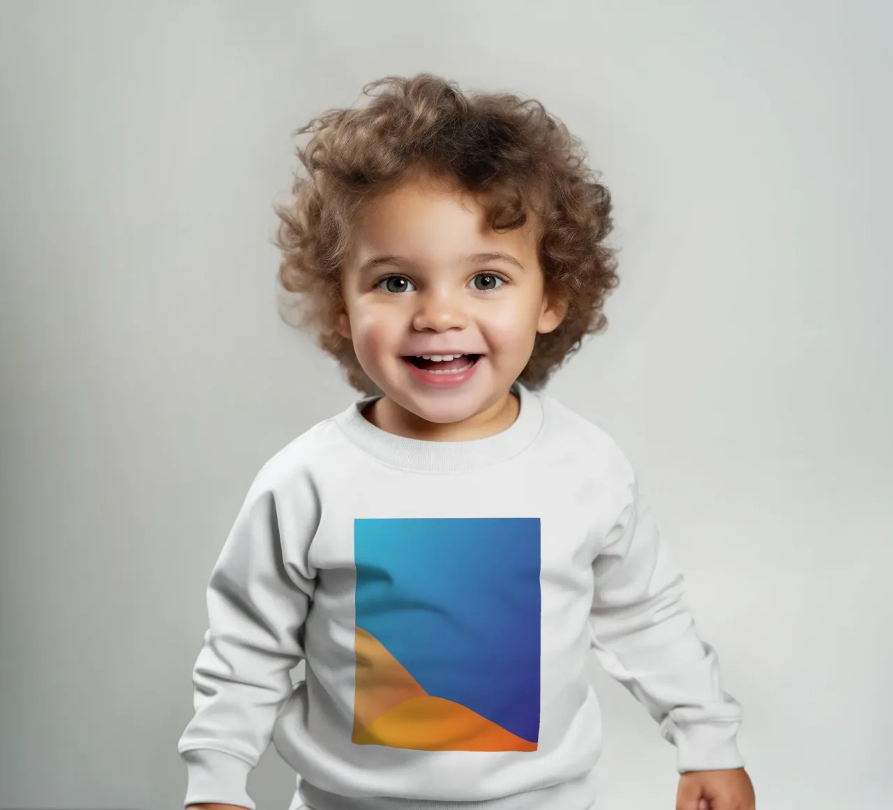 gradient color transitions baby sweatshirt by pastel color shape