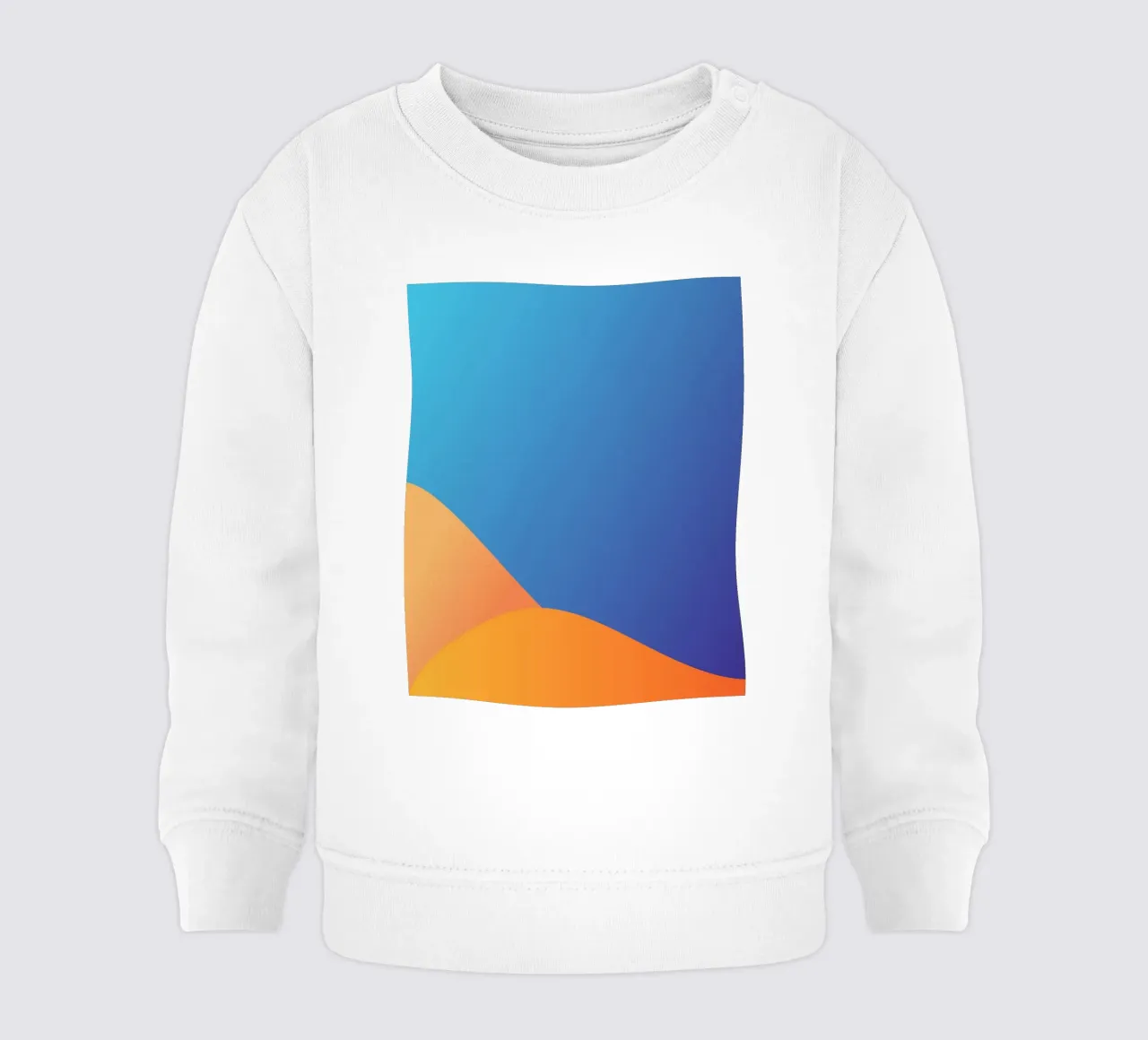 gradient color transitions baby sweatshirt by pastel color shape
