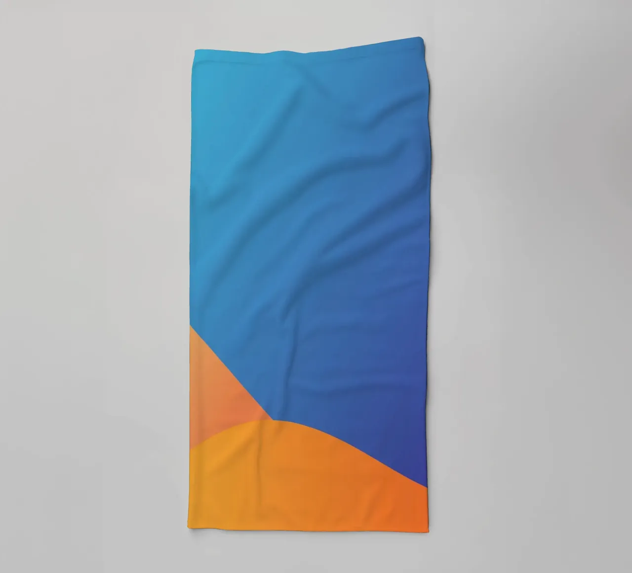 gradient color transitions towel by pastel color shape