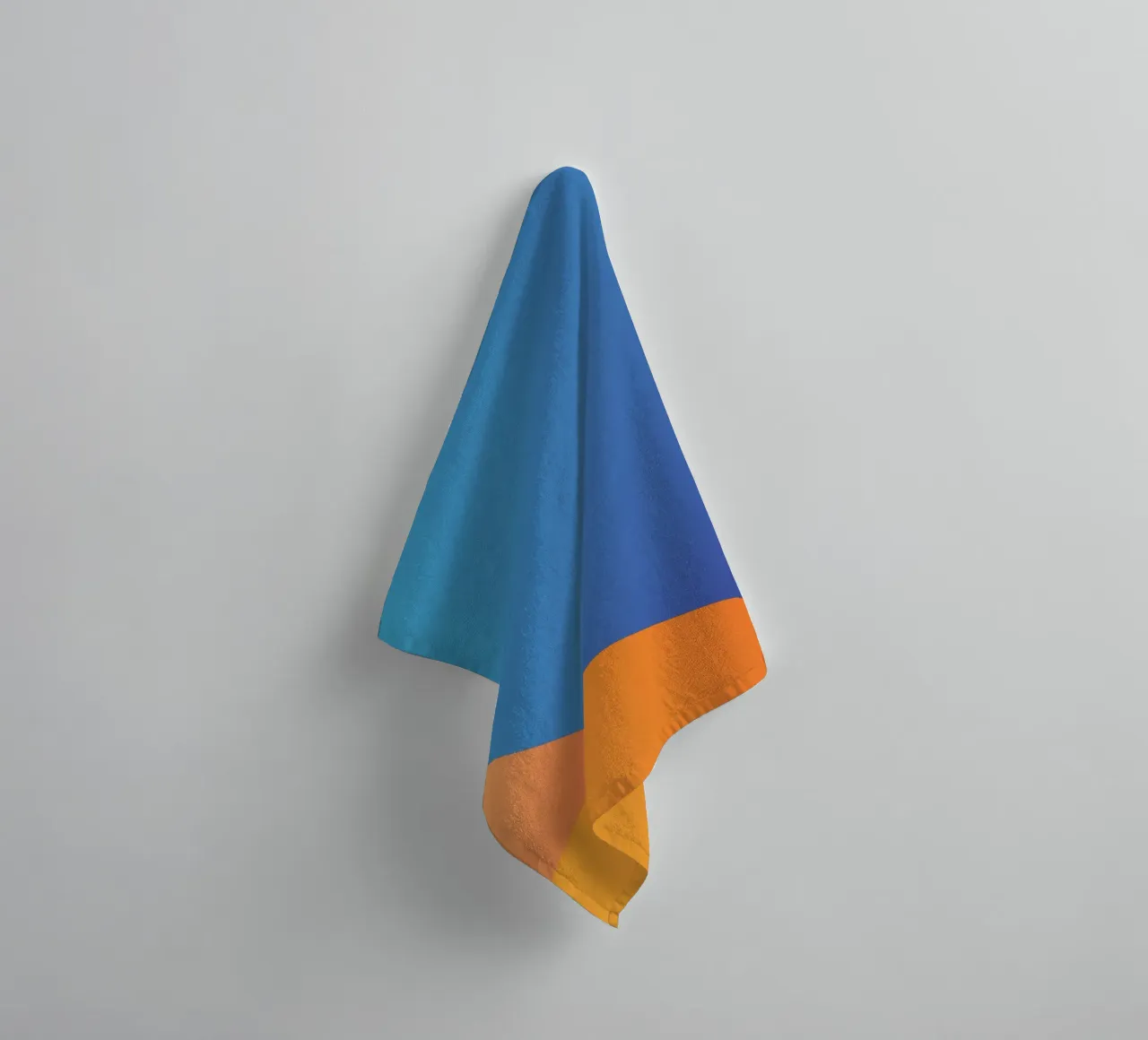 gradient color transitions towel by pastel color shape
