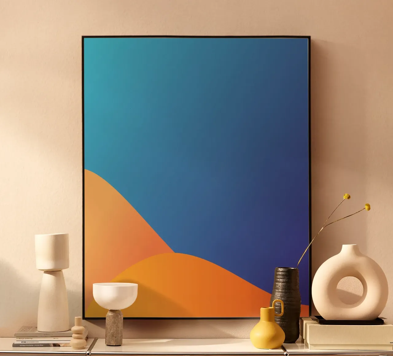 gradient color transitions alu-dibond by pastel color shape