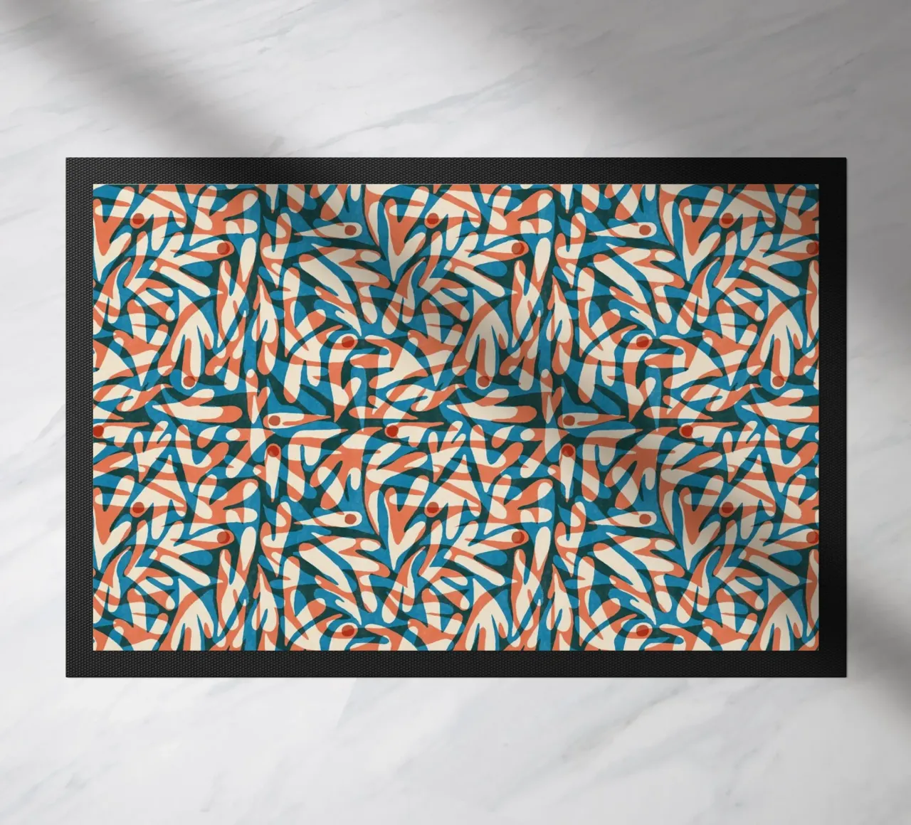 Cyano Pattern No 07 Fußmatte von treechild