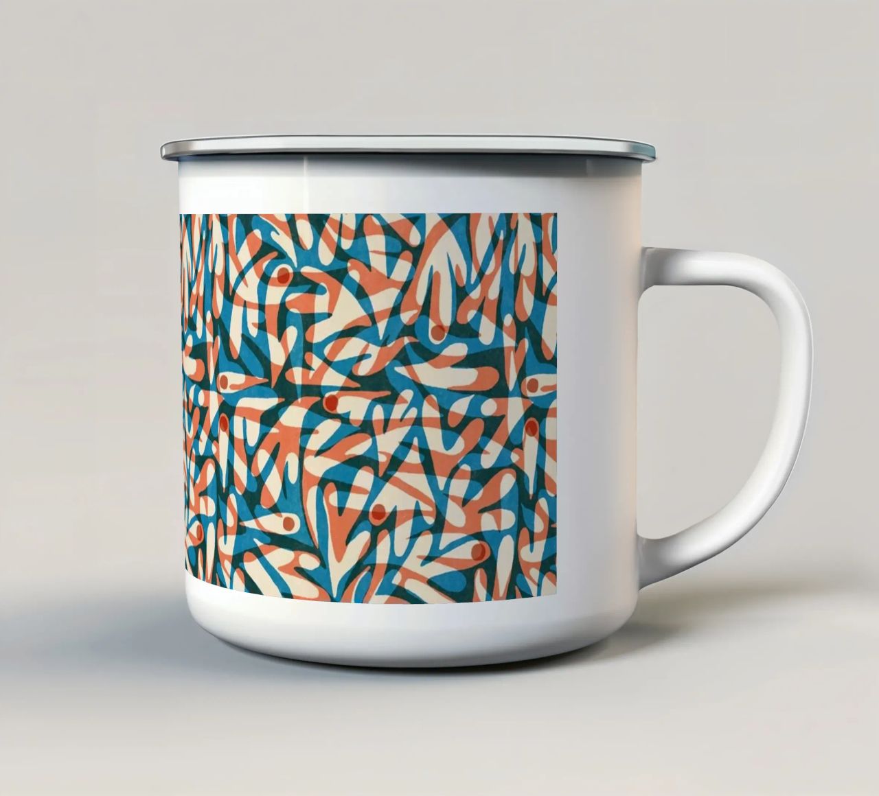 Cyano Pattern No 07 tazza in smalto da treechild