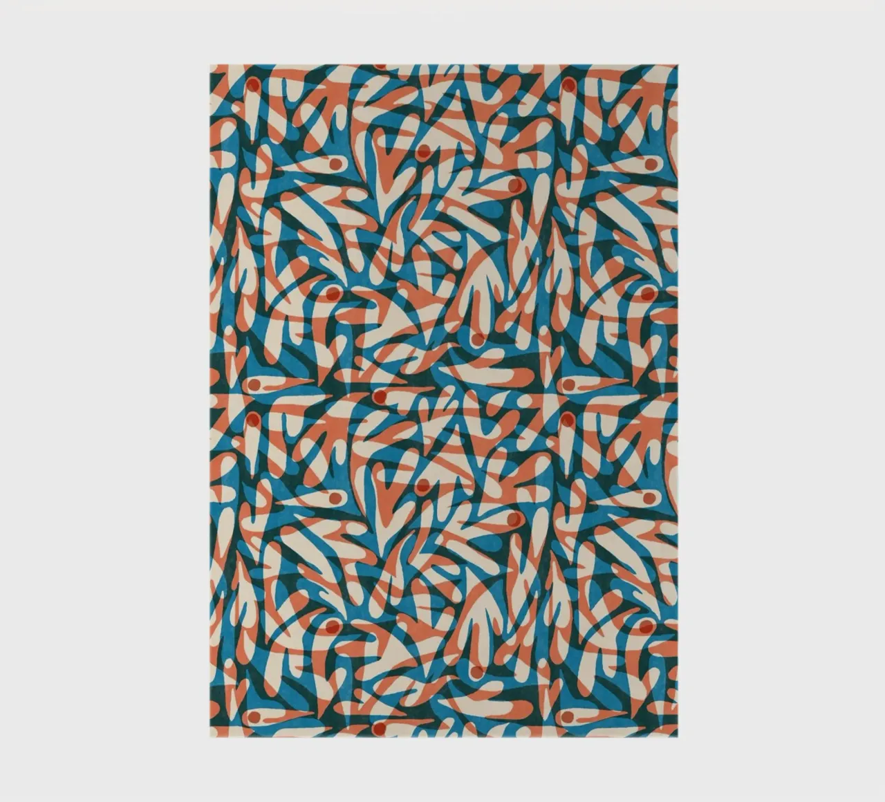 Cyano Pattern No 07 Notizbuch von treechild
