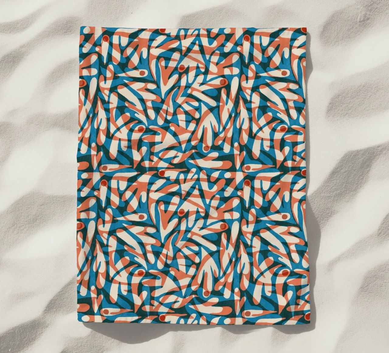 Cyano Pattern No 07 telo mare da treechild