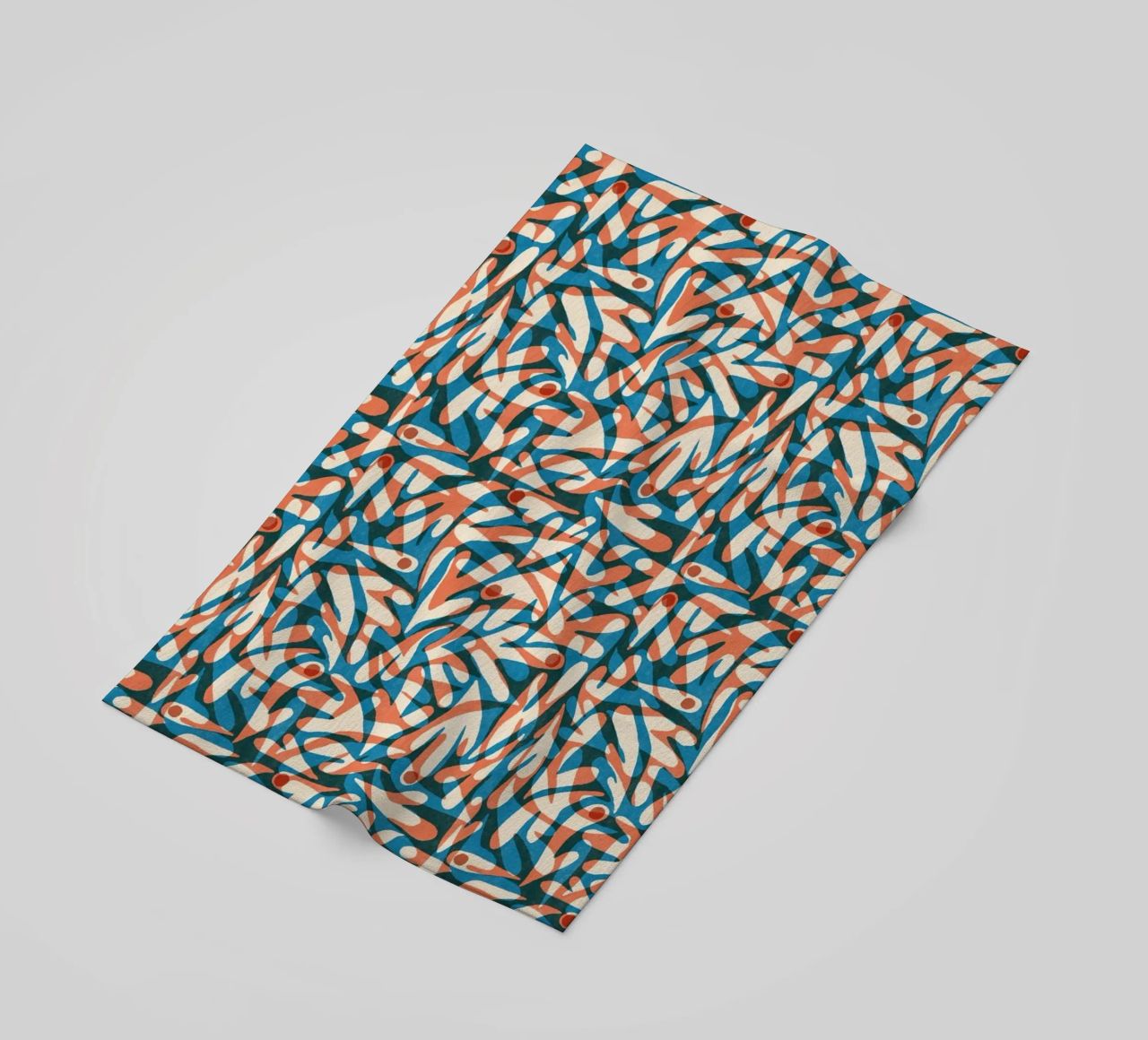 Cyano Pattern No 07 telo mare da treechild