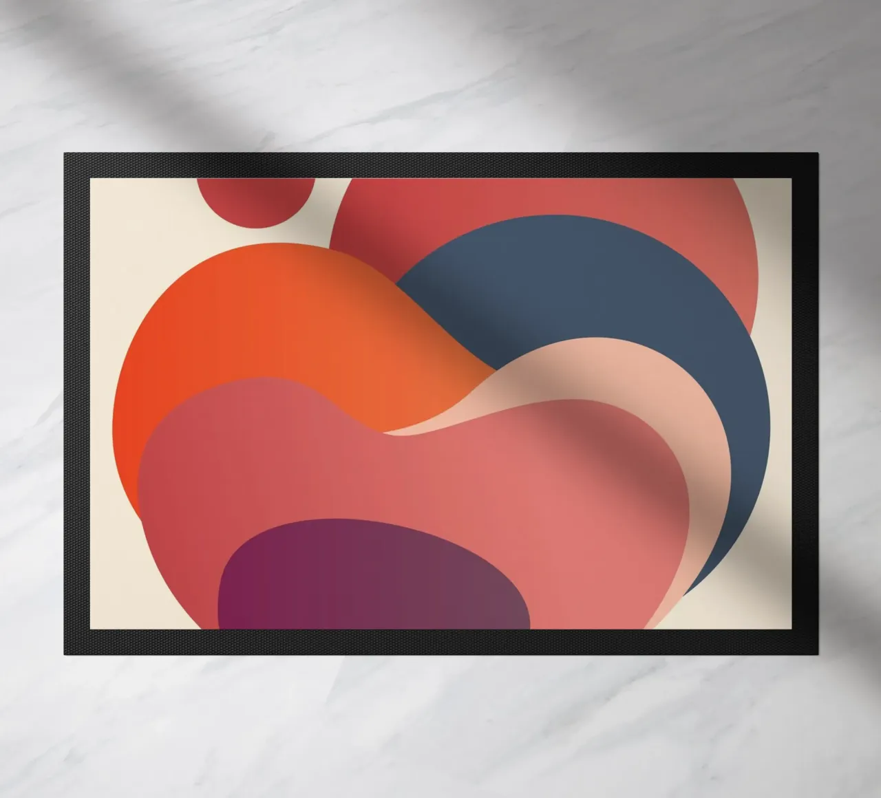 forme astratte cerchi di sole zerbino da pastel color shape