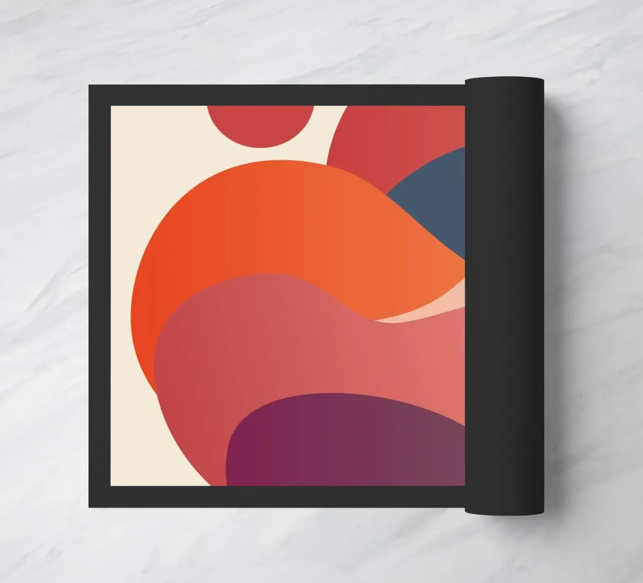 forme astratte cerchi di sole zerbino da pastel color shape