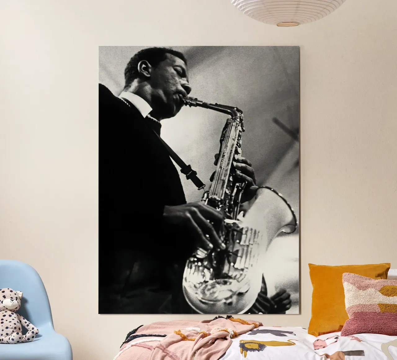Il sassofonista Ornette Coleman C. 1959 carta hahnemühle da williamsshop