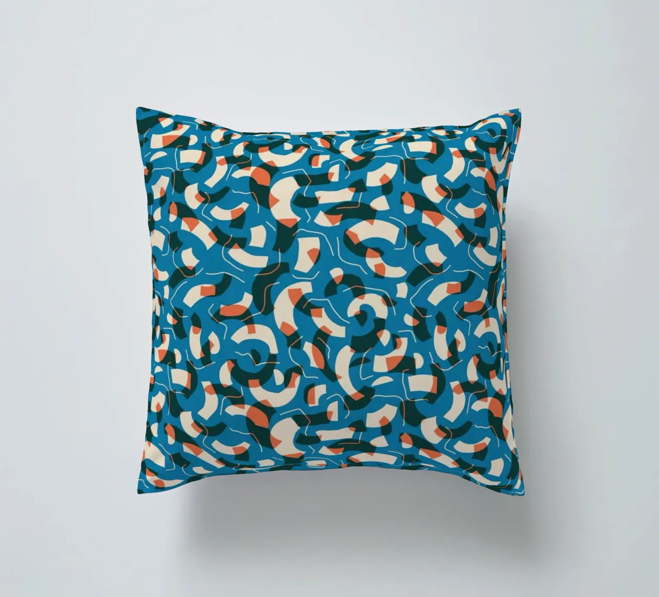 Cyano Pattern No 08 Kissen von treechild