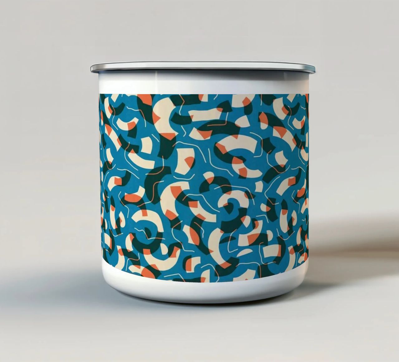 Cyano Pattern No 08 tazza in smalto da treechild