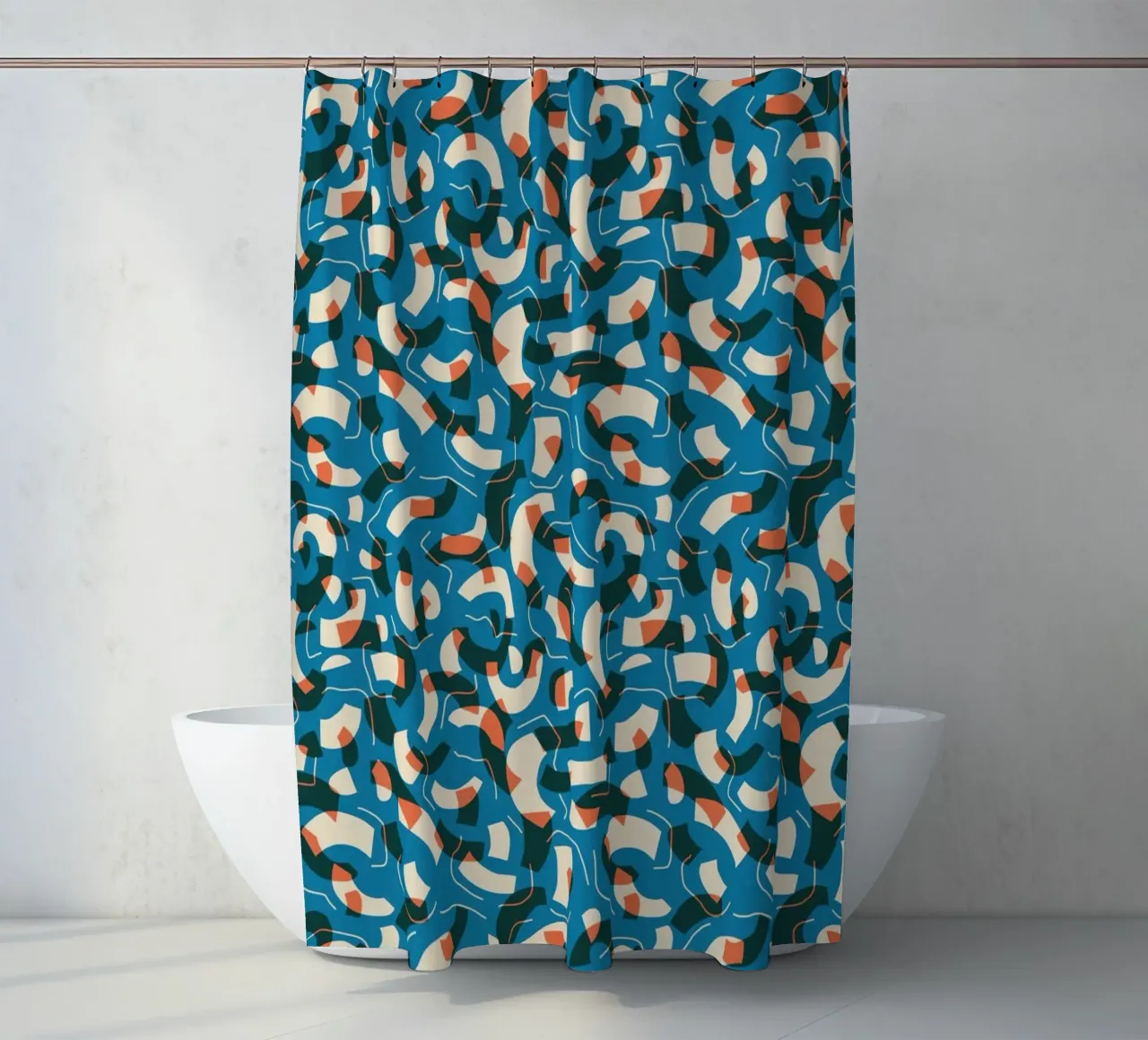 Cyano Pattern No 08 tenda da doccia da treechild