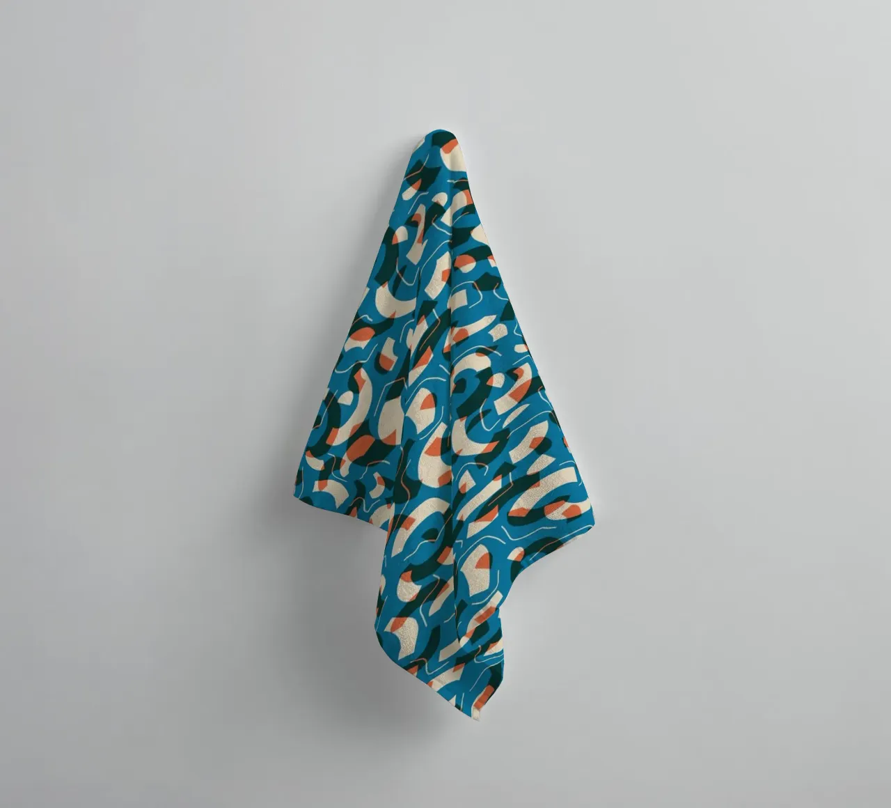Cyano Pattern No 08 badhanddoek van treechild