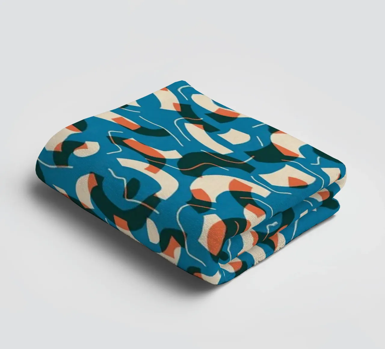 Cyano Pattern No 08 Handtuch von treechild