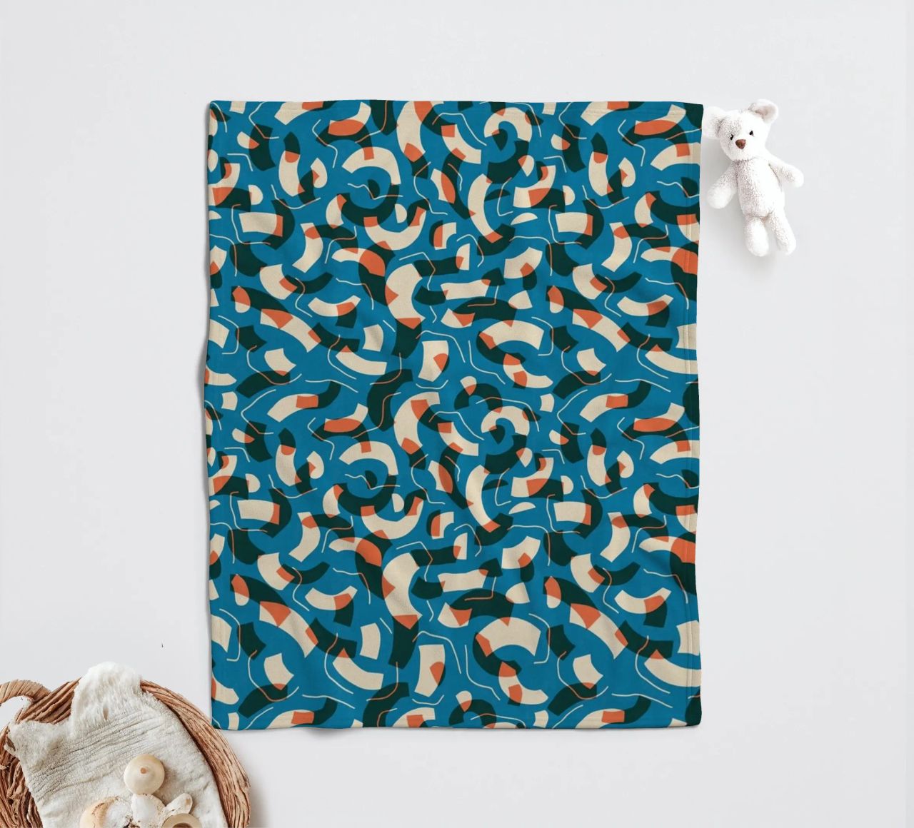 Cyano Pattern No 08 coperta in pile da treechild