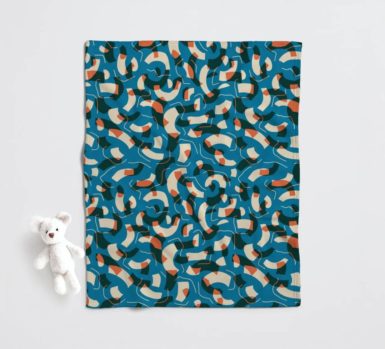 Cyano Pattern No 08 fleece blanket by treechild