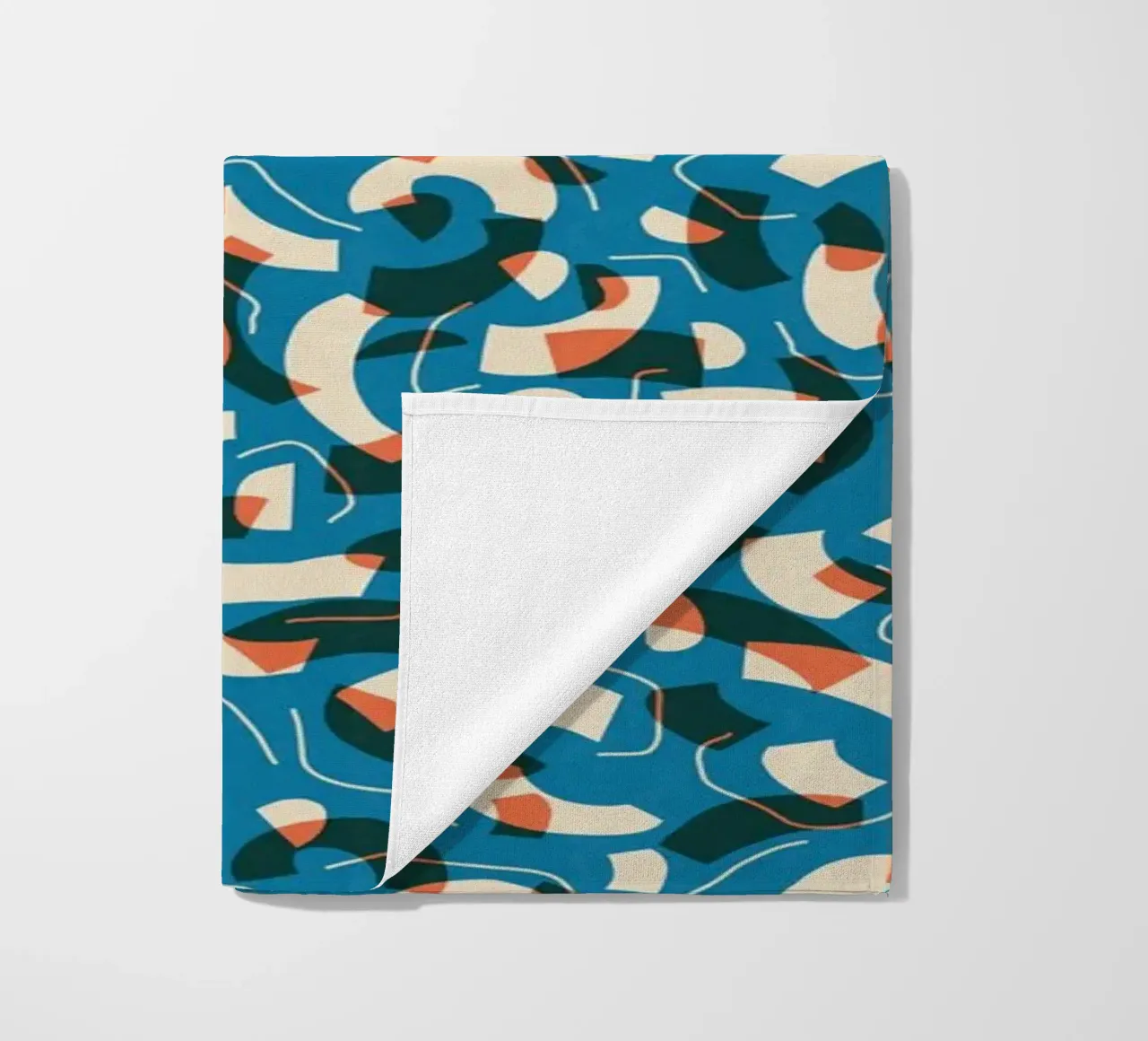 Cyano Pattern No 08 Strandtuch von treechild