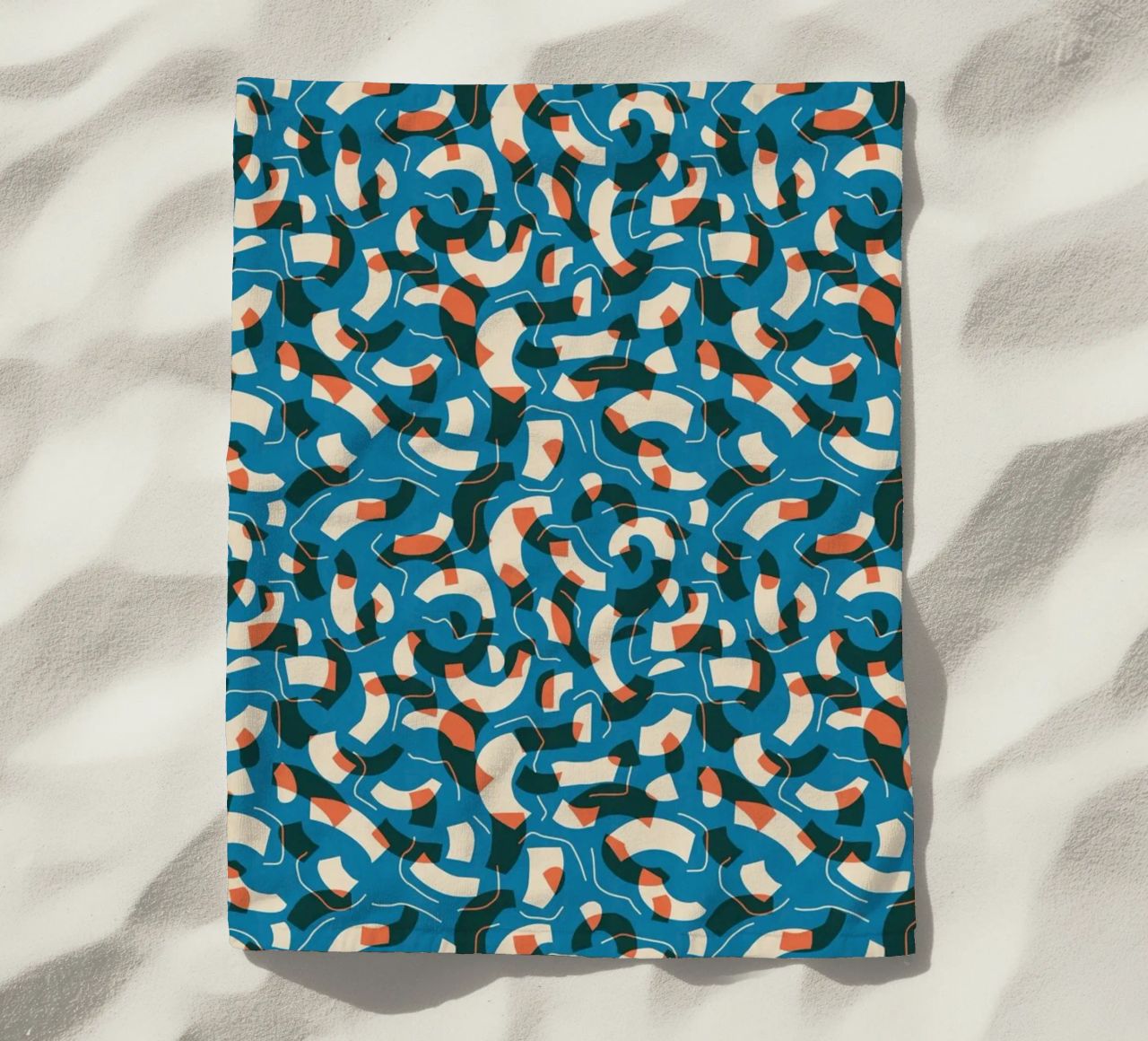 Cyano Pattern No 08 telo mare da treechild