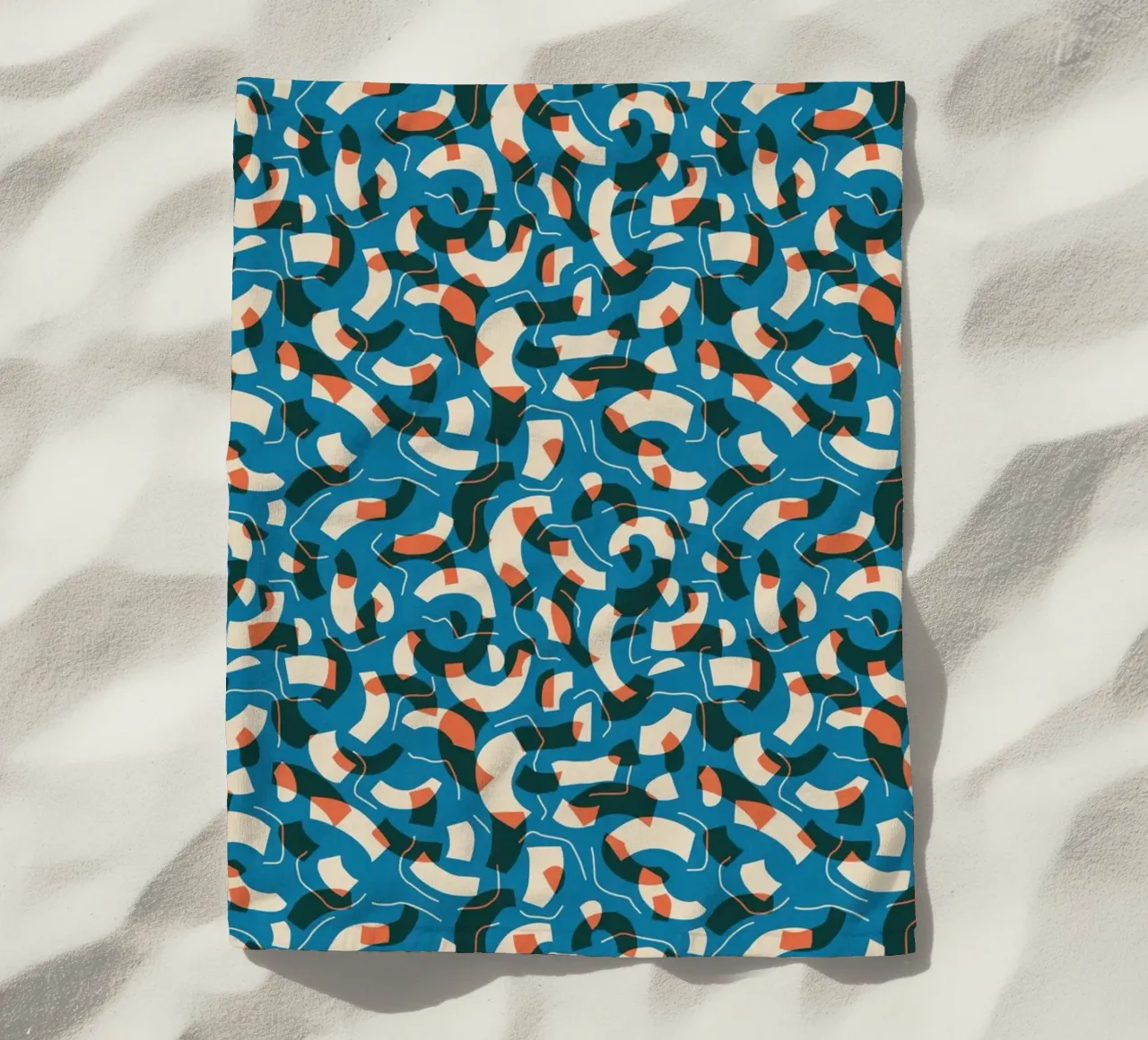 Cyano Pattern No 08 Strandtuch von treechild