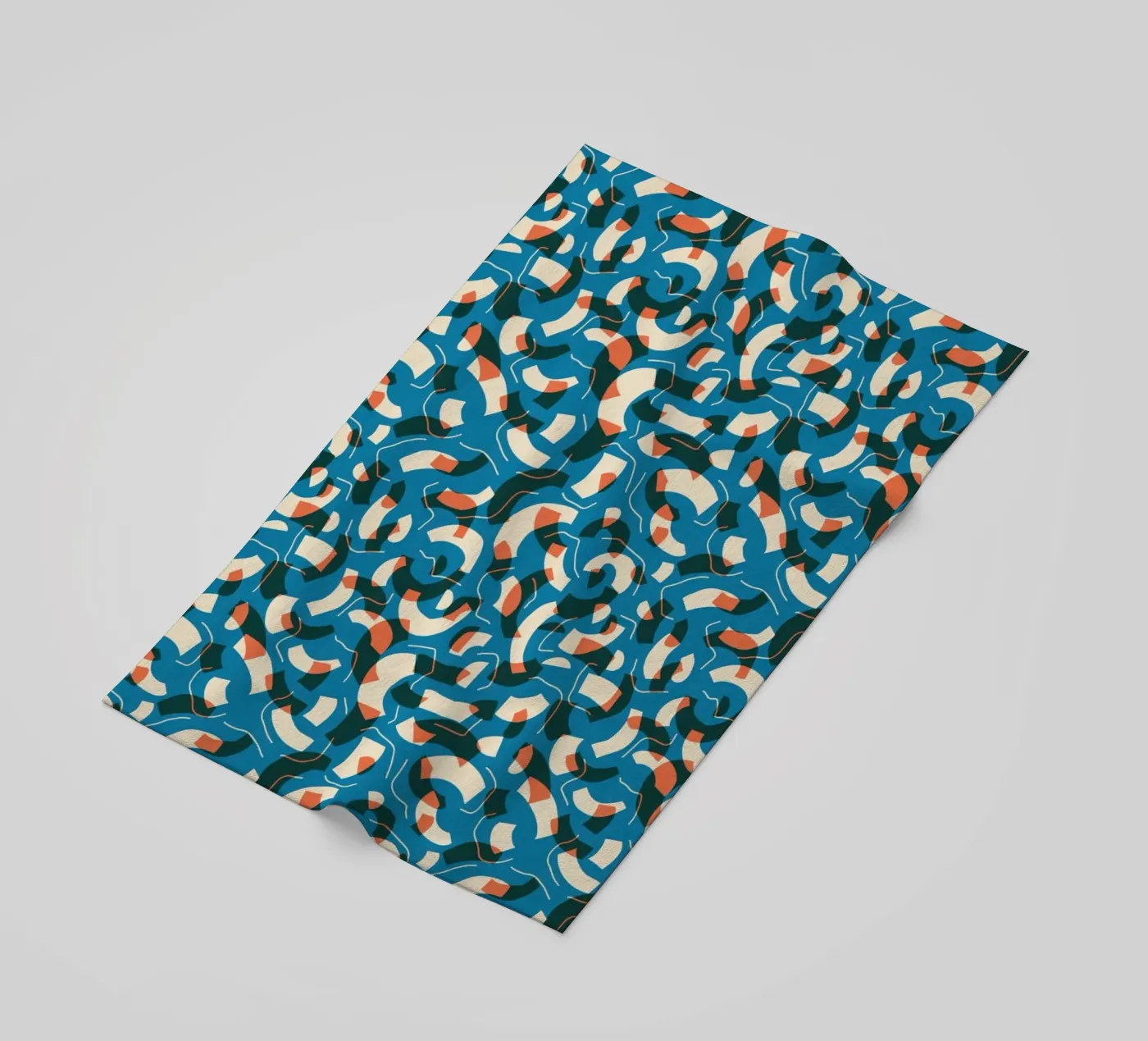 Cyano Pattern No 08 telo mare da treechild