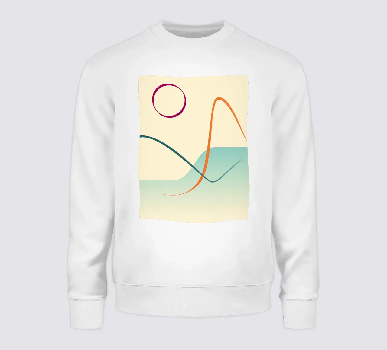 linee curve scena liscia felpa da pastel color shape