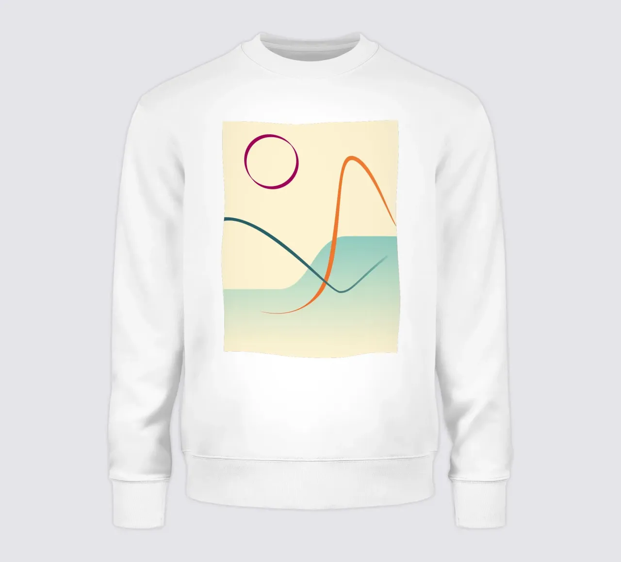 linee curve scena liscia felpa da pastel color shape