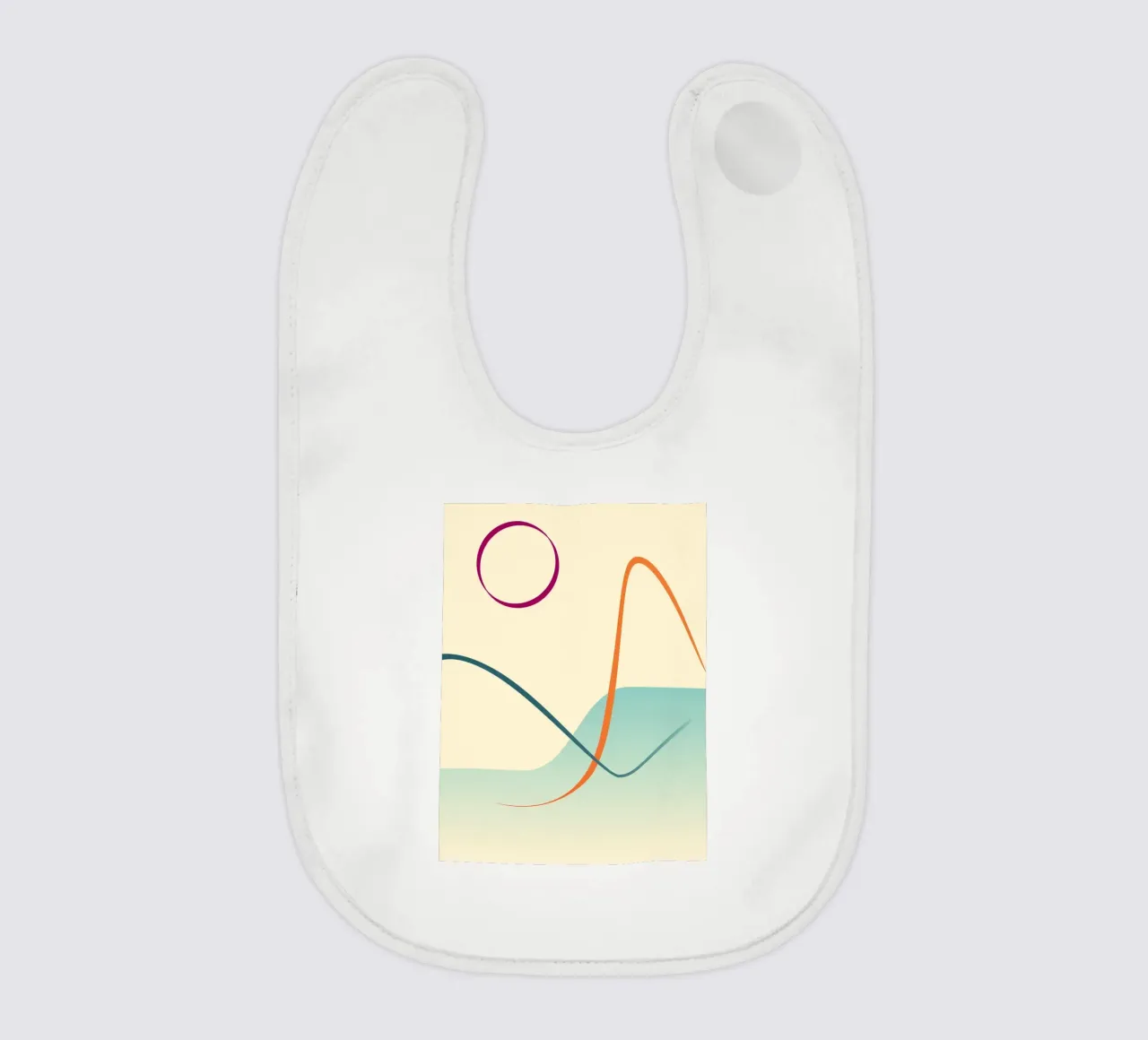 linee curve scena liscia bavaglino da pastel color shape
