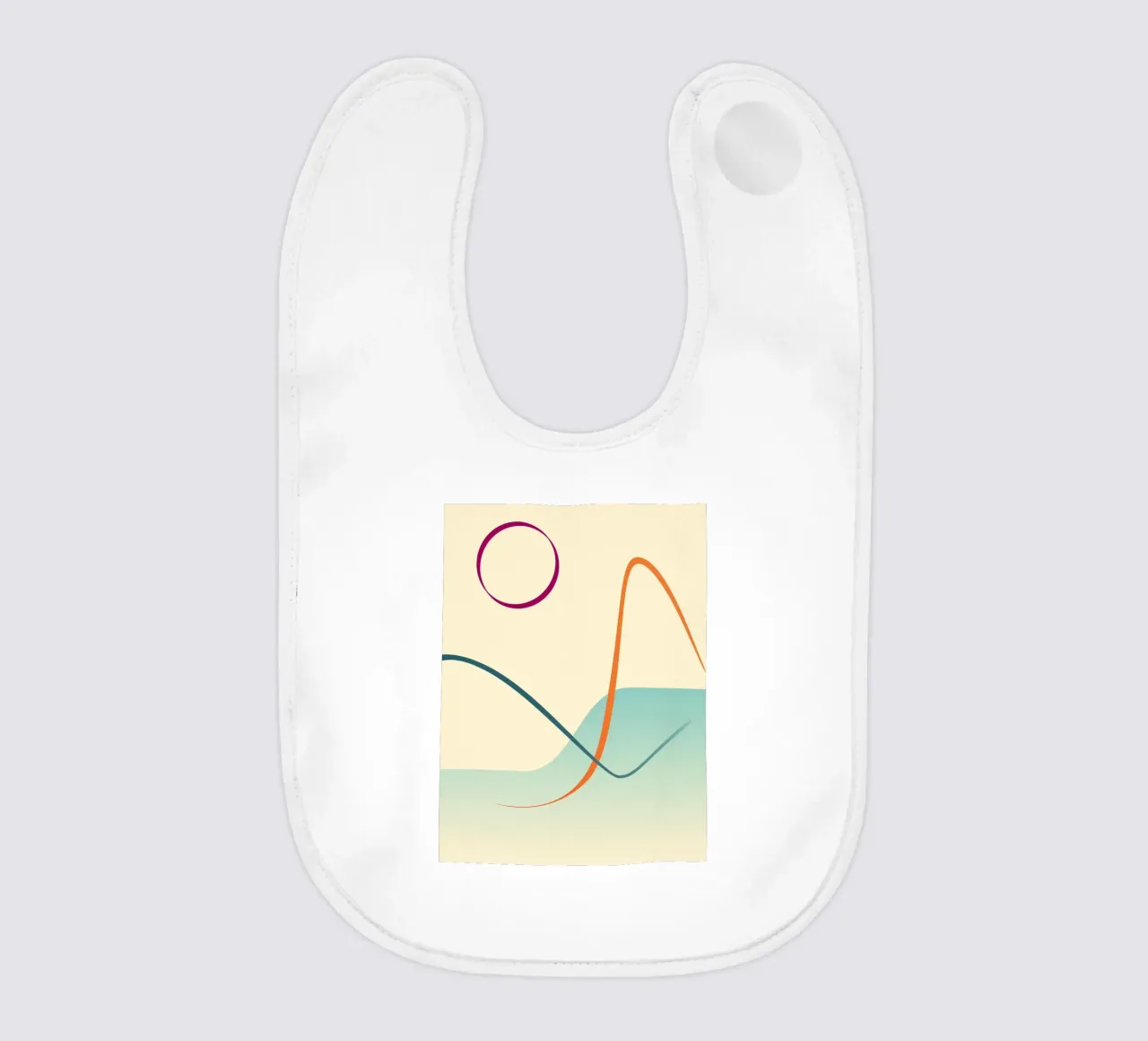 linee curve scena liscia bavaglino da pastel color shape