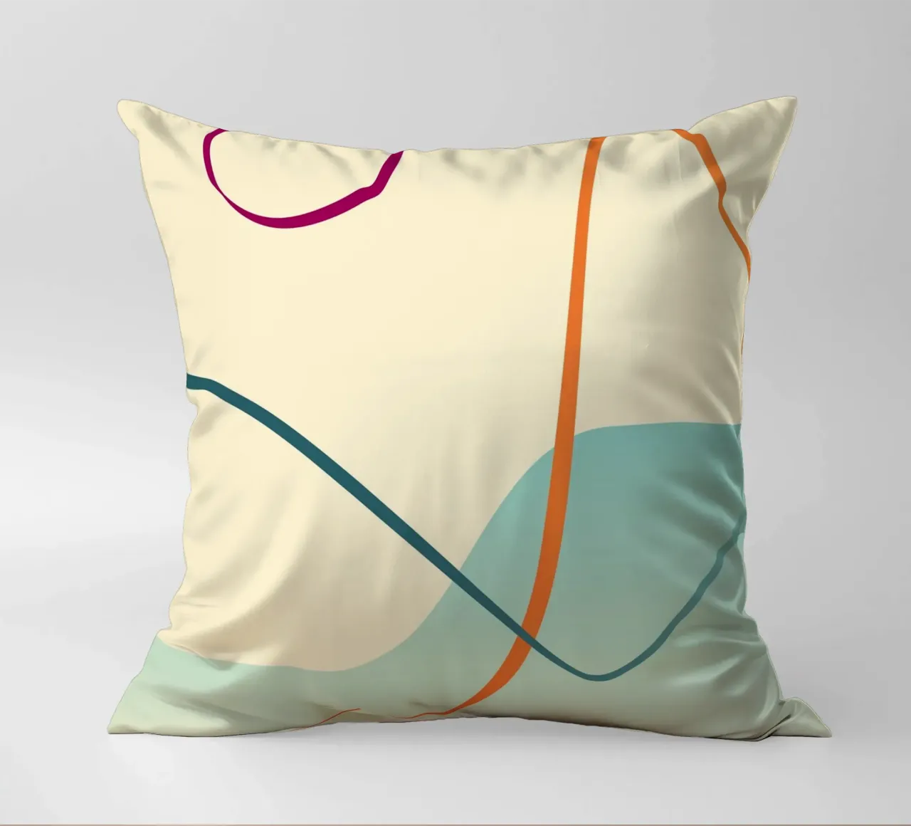 linee curve scena liscia cuscino da pastel color shape