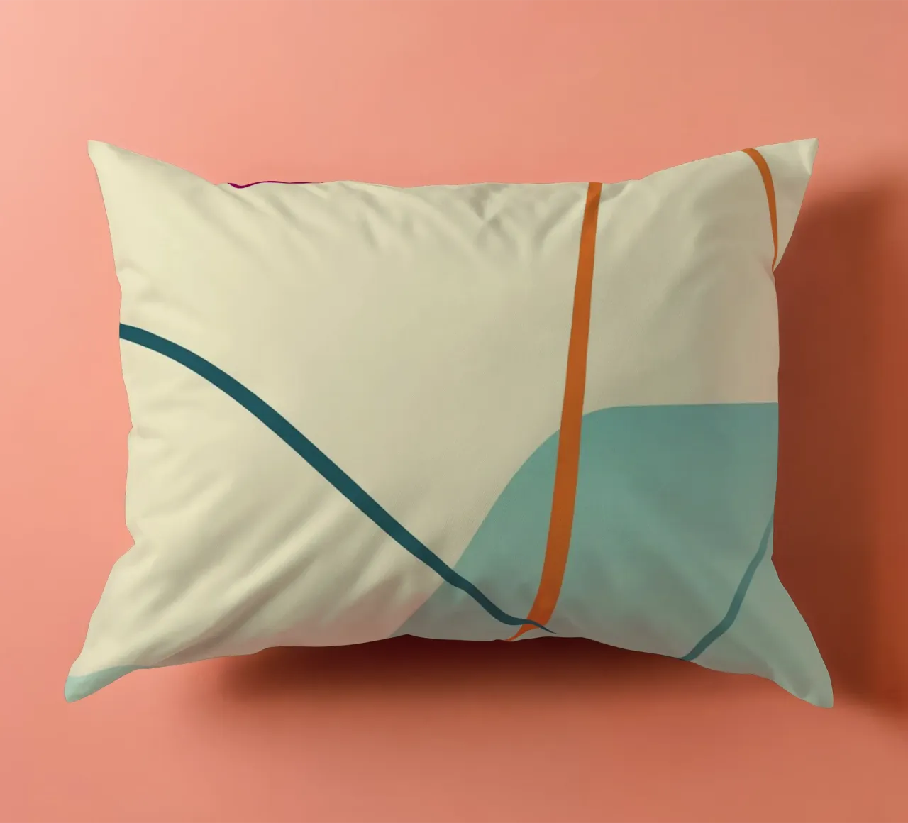 linee curve scena liscia cuscino da pastel color shape