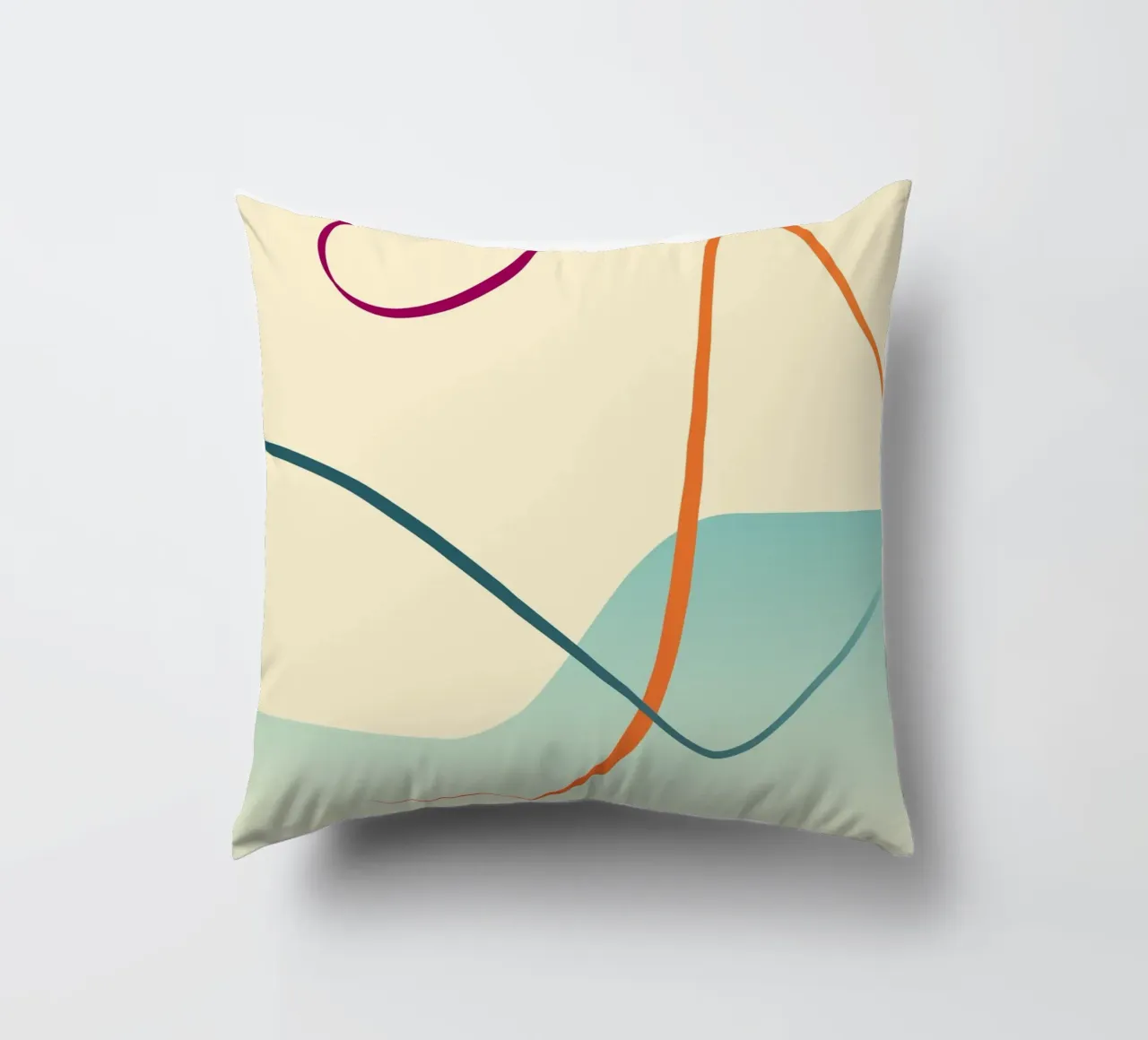 linee curve scena liscia cuscino da pastel color shape