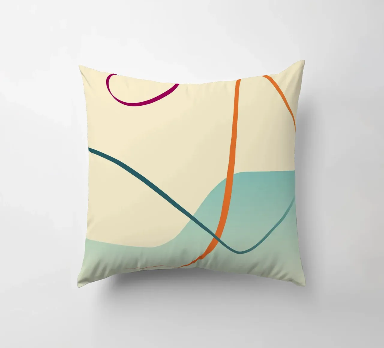 linee curve scena liscia cuscino da pastel color shape