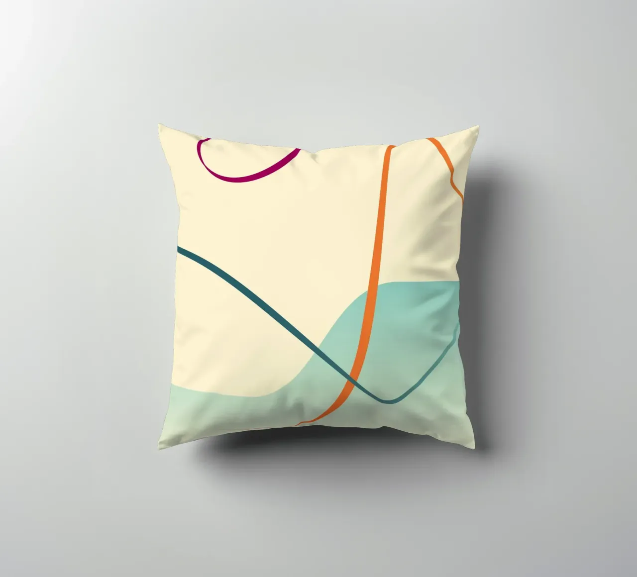 linee curve scena liscia cuscino da pastel color shape