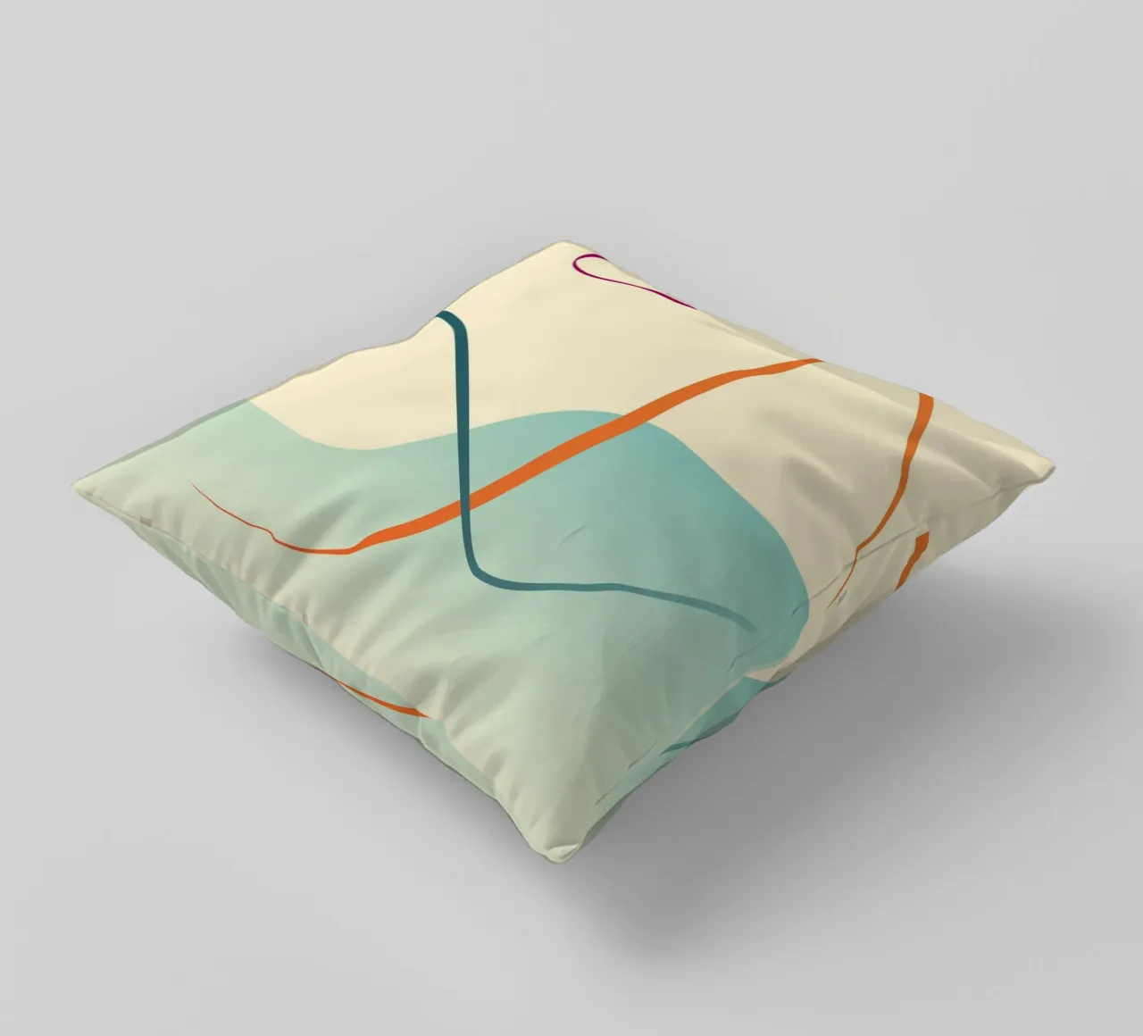 linee curve scena liscia cuscino da pastel color shape