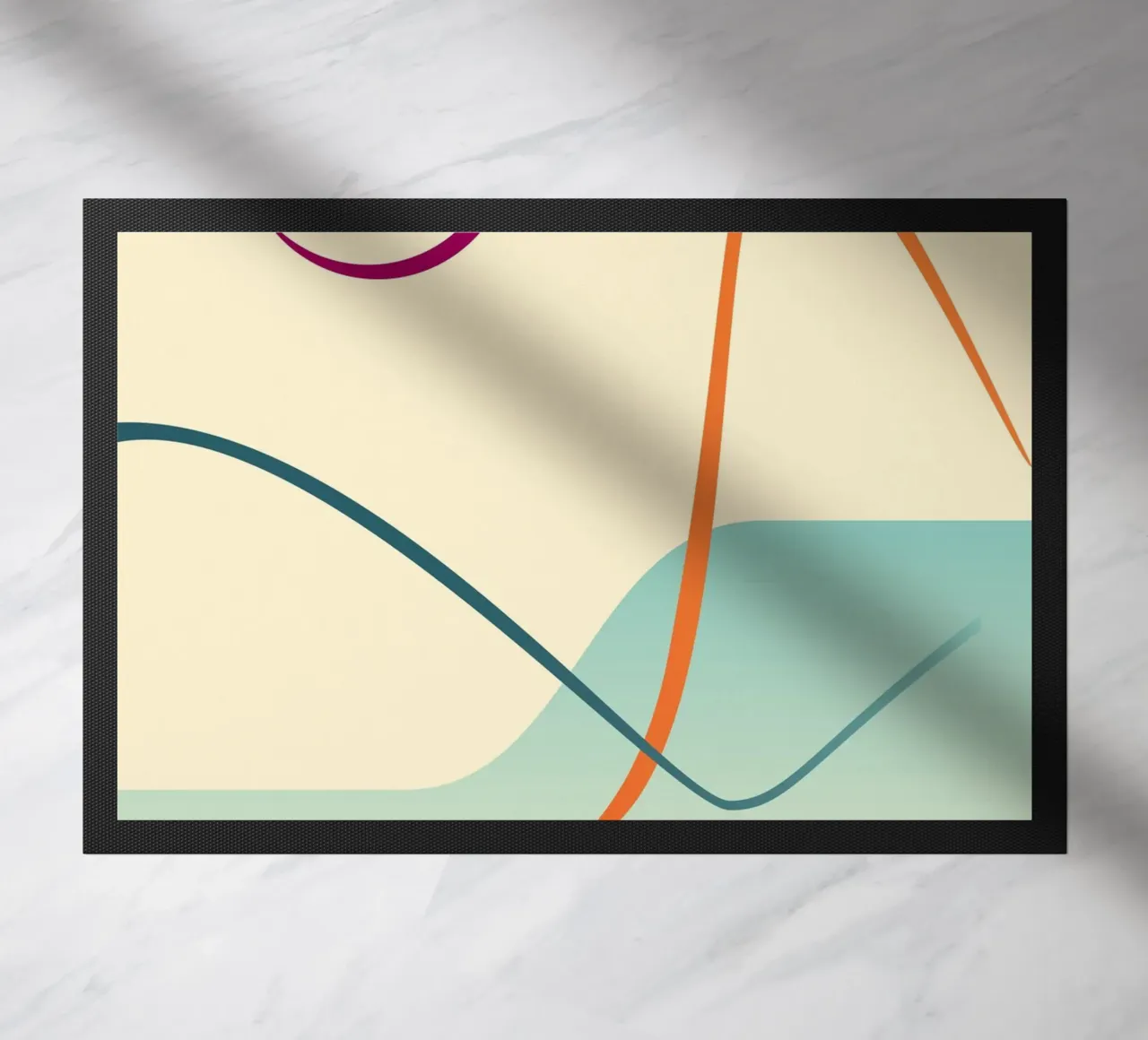 linee curve scena liscia zerbino da pastel color shape