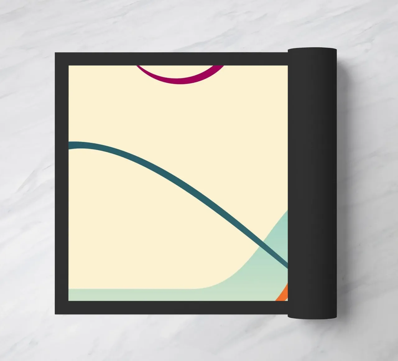 linee curve scena liscia zerbino da pastel color shape