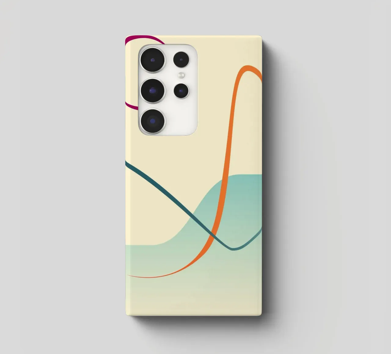 linee curve scena liscia cover samsung da pastel color shape