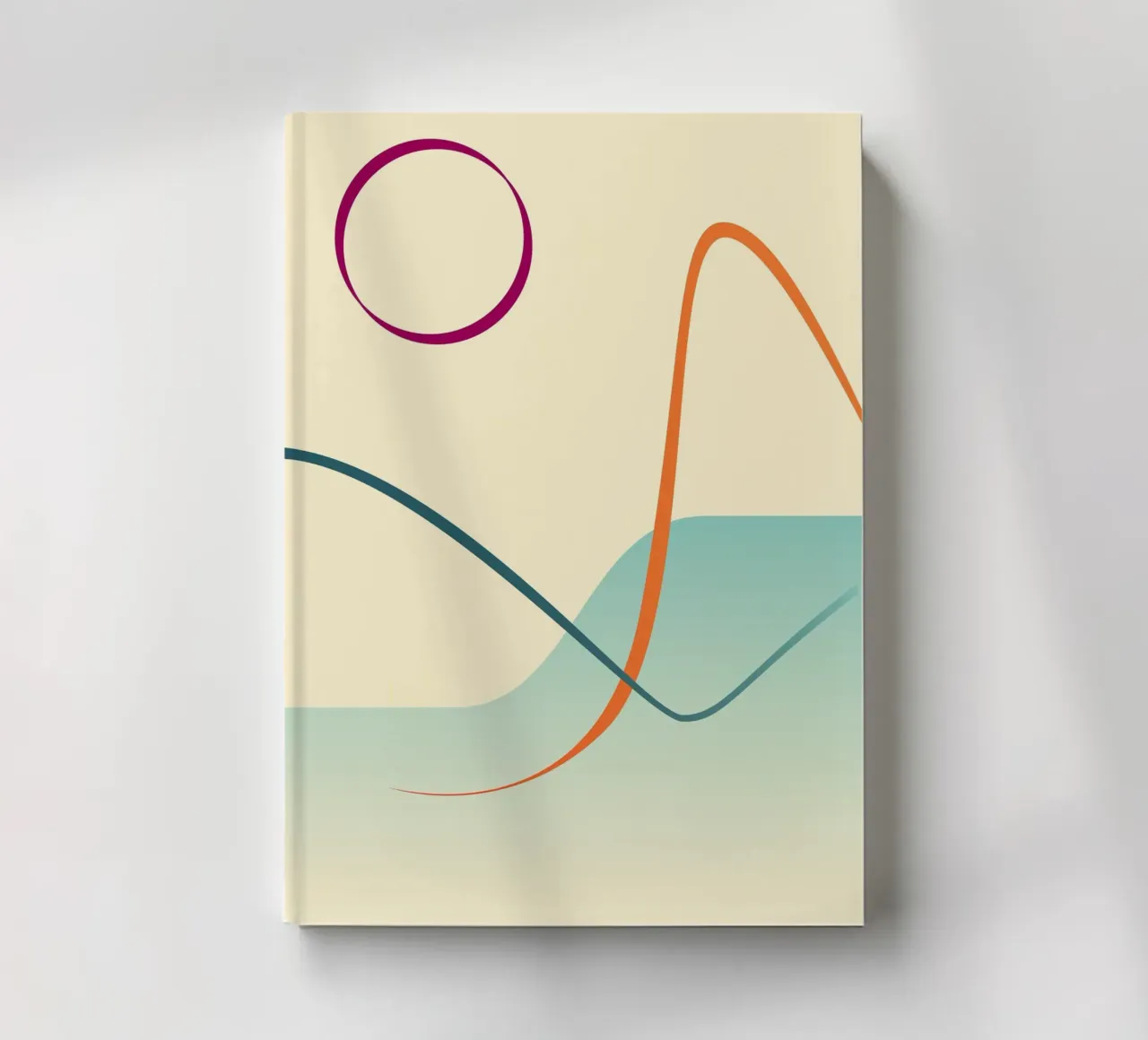 linee curve scena liscia diario da pastel color shape