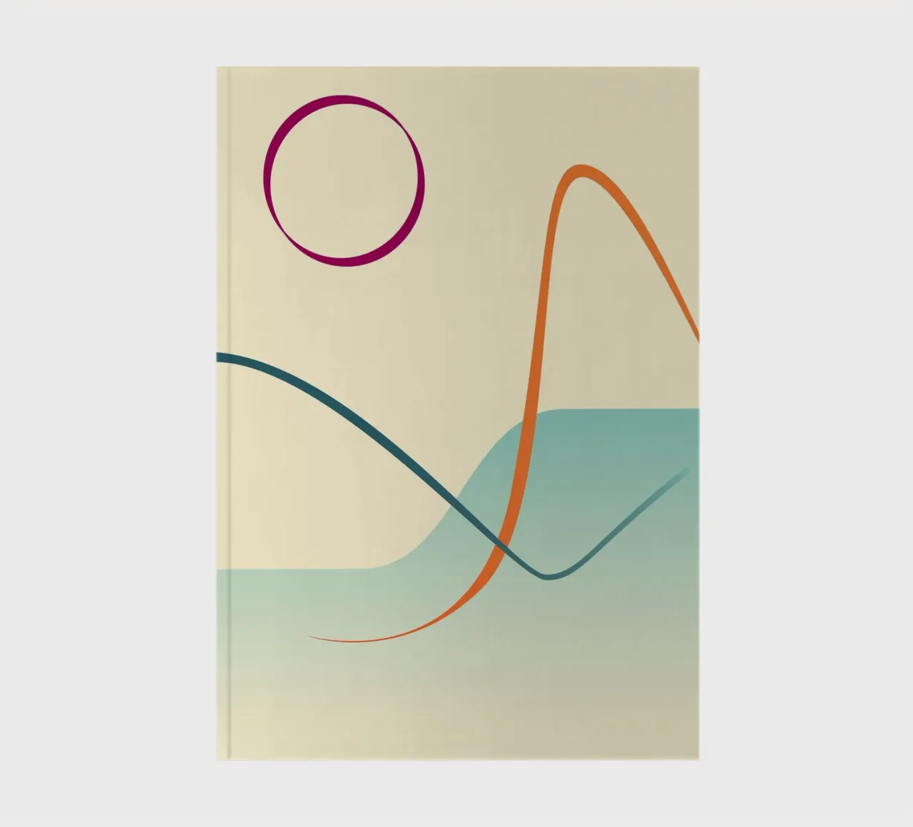 linee curve scena liscia diario da pastel color shape