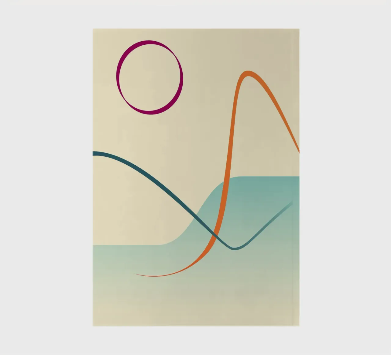 linee curve scena liscia diario da pastel color shape